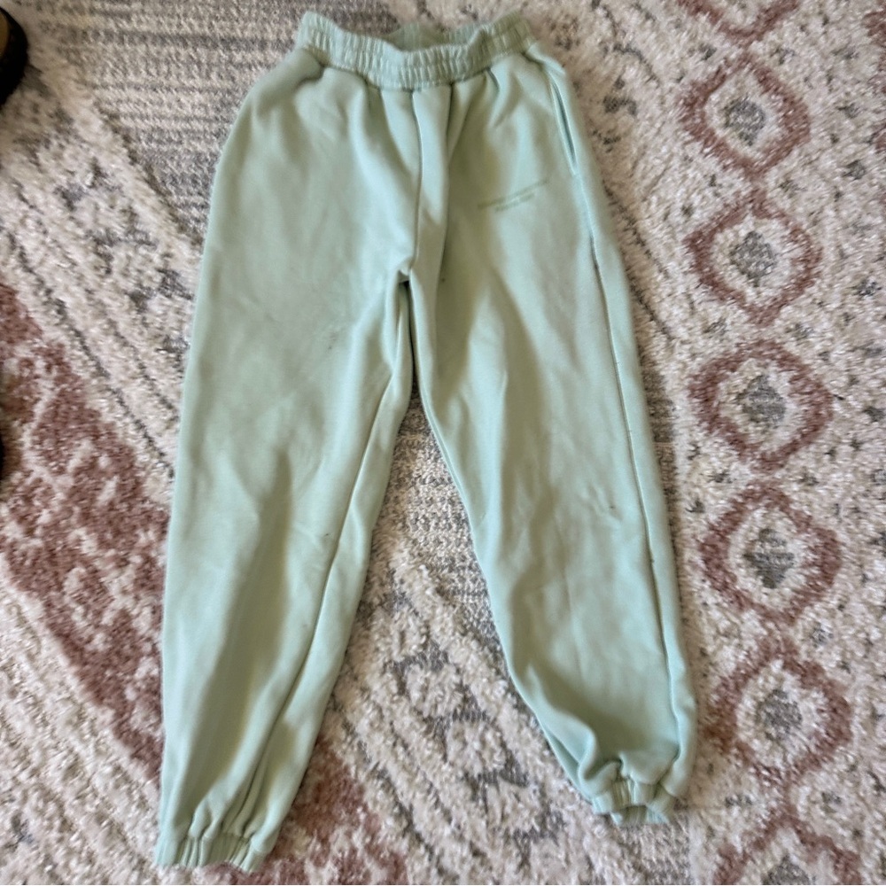 C O M F R T 💚 Pastel Collection Green Heavy Weight Sweat Pants Joggers - Picture 8 of 8